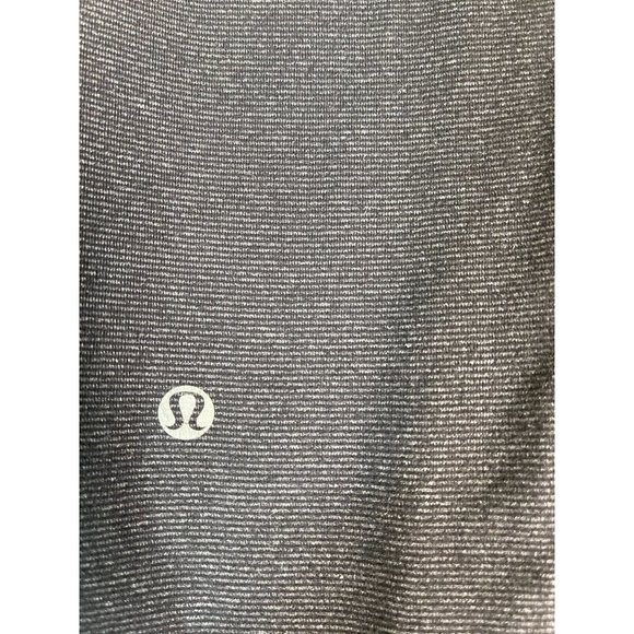 Lululemon Athletica Wunder Under Wee Stripe Crop Leggings Gray Black Size 2 - Picture 4 of 6